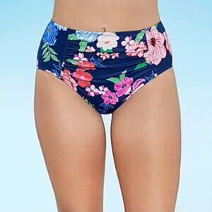 Liz Claiborne Comfort Waistband Plus Brief Bikini Swimsuit Bottom | NWT | 18W